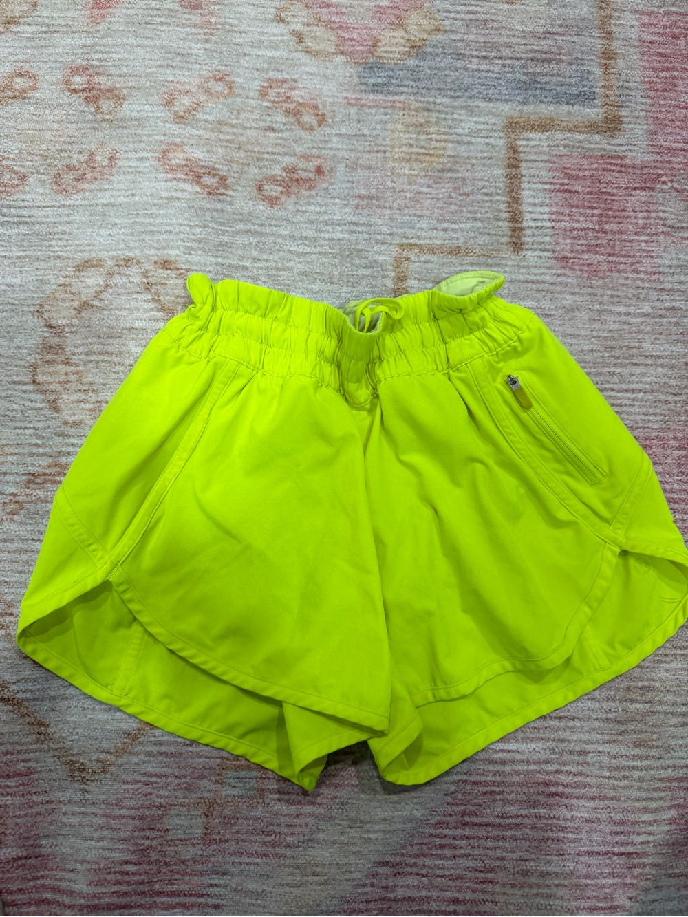 lululemon athletica Neon Yellow Women's Athletic Shorts size 6
